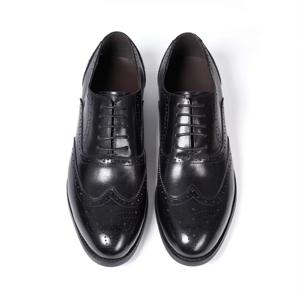 Chaussures Habillées Pour Hommes Metropolitan Mastery À Lacets Cuir - Noir