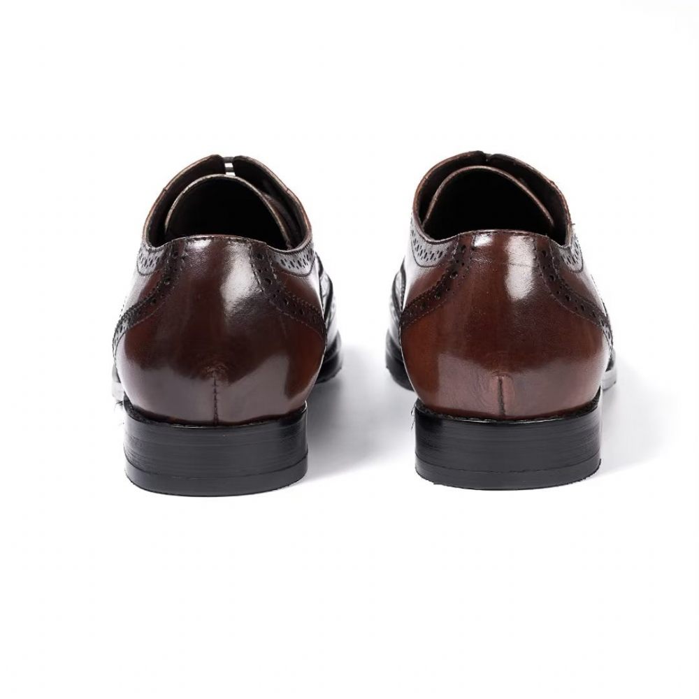 Chaussures Habillées Pour Hommes Metropolitan Mastery À Lacets Cuir - Marron