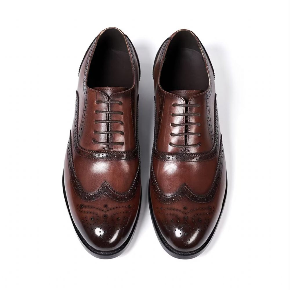 Chaussures Habillées Pour Hommes Metropolitan Mastery À Lacets Cuir - Marron