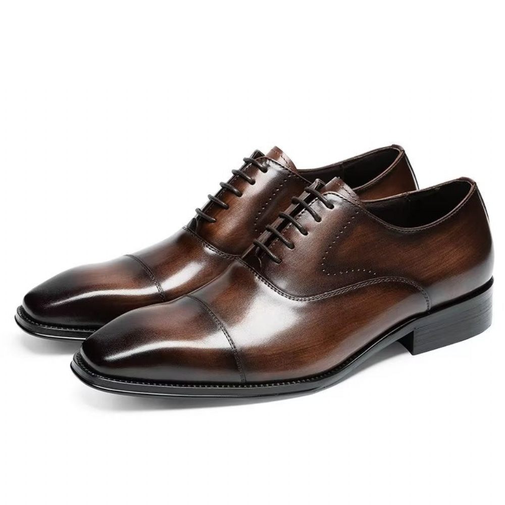 Chaussures Habillées Pour Hommes Oxford - Café