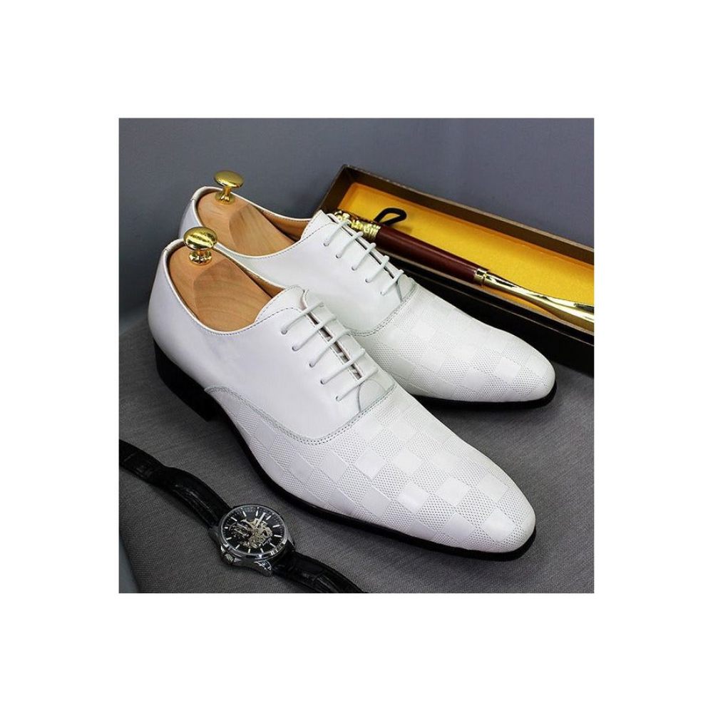 Chaussures Habillées Pour Hommes Oxford - Blanc