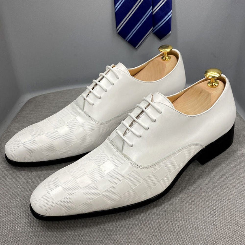 Chaussures Habillées Pour Hommes Oxford - Blanc