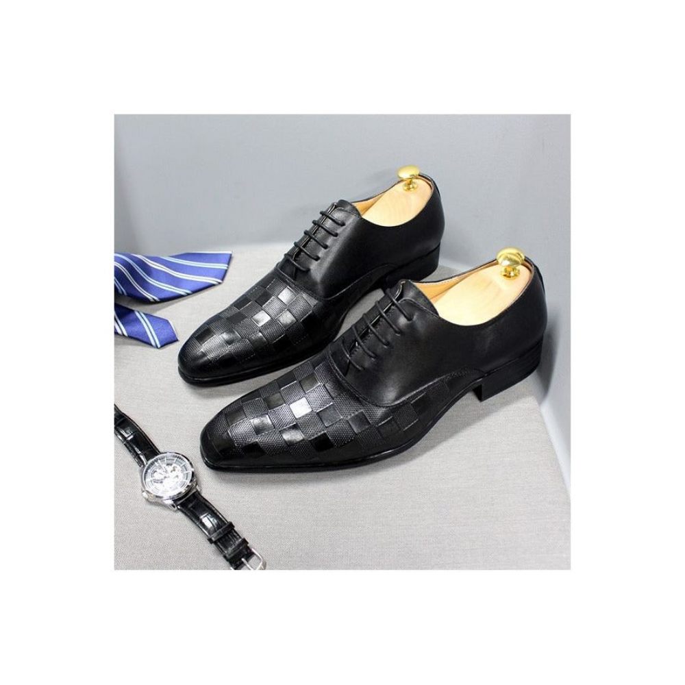 Chaussures Habillées Pour Hommes Oxford - Noir