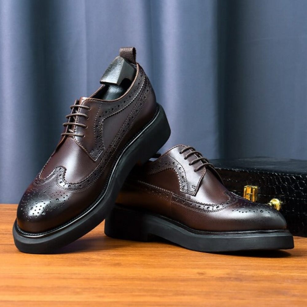 Chaussures Habillées Pour Hommes Oxford Classiques - Noir