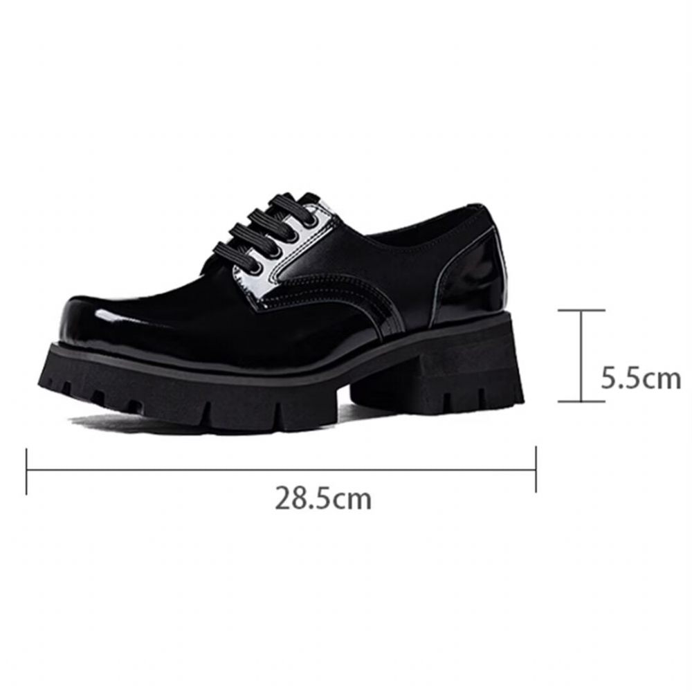 Chaussures Habillées Pour Hommes Pantoufles Cuir Gentilhomme Choice - Noir