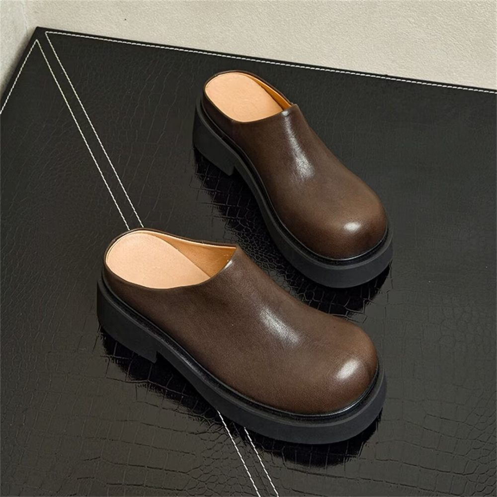 Chaussures Habillées Pour Hommes Sandales Bottes - Brun