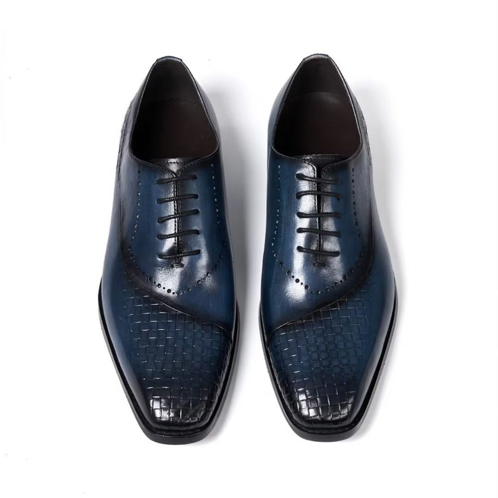 Chaussures Habillées Pour Hommes Sélection Robes Cuir Élégantes Et Chics - Bleu