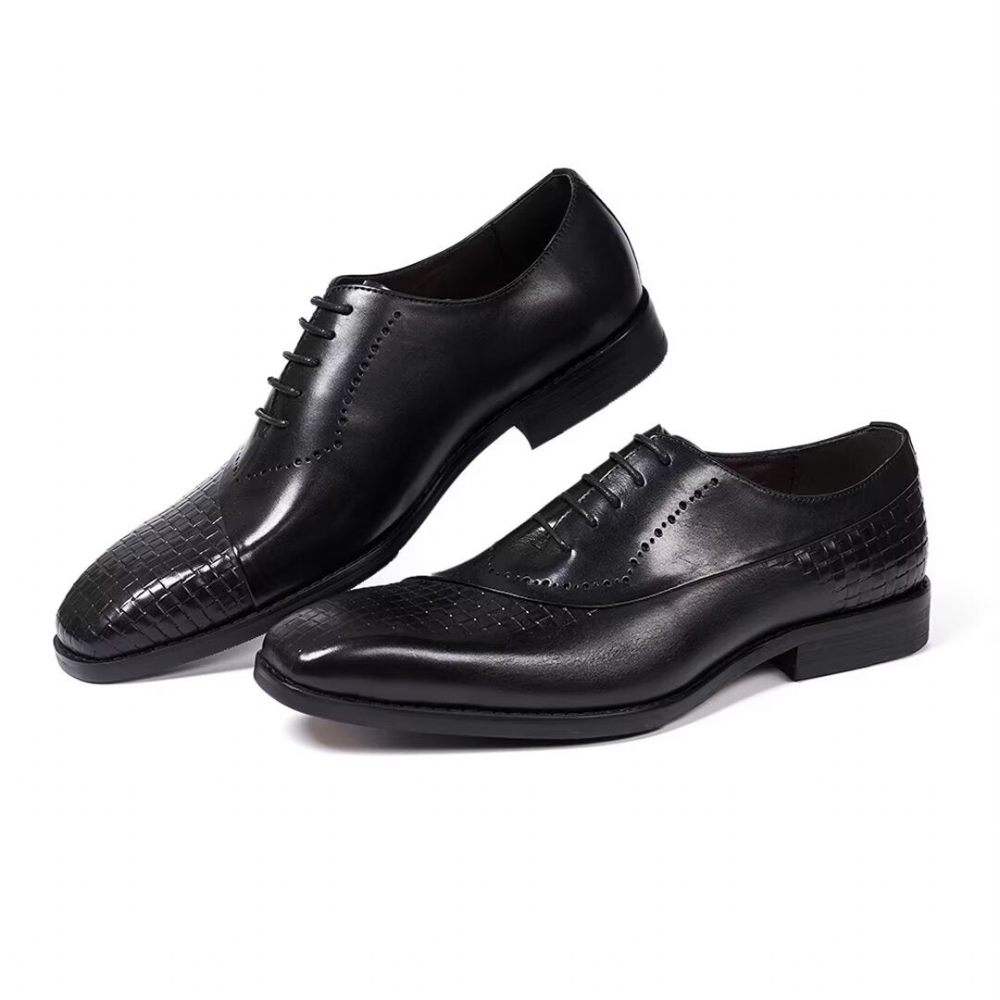 Chaussures Habillées Pour Hommes Sélection Robes Cuir Élégantes Et Chics - Noir