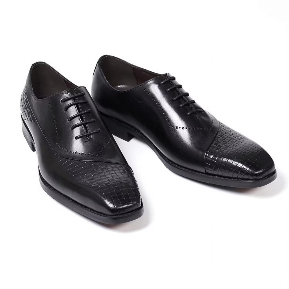 Chaussures Habillées Pour Hommes Sélection Robes Cuir Élégantes Et Chics - Noir