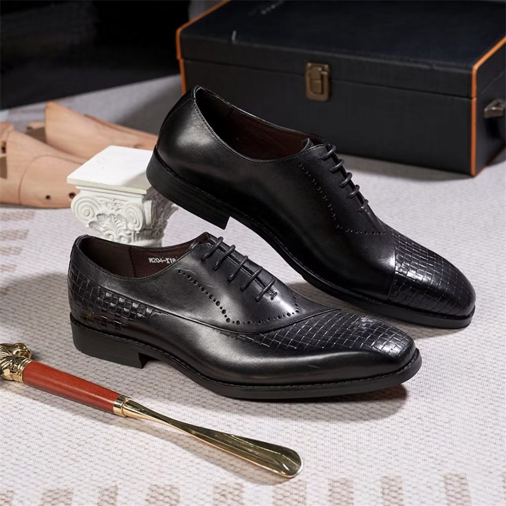 Chaussures Habillées Pour Hommes Sélection Robes Cuir Élégantes Et Chics - Noir