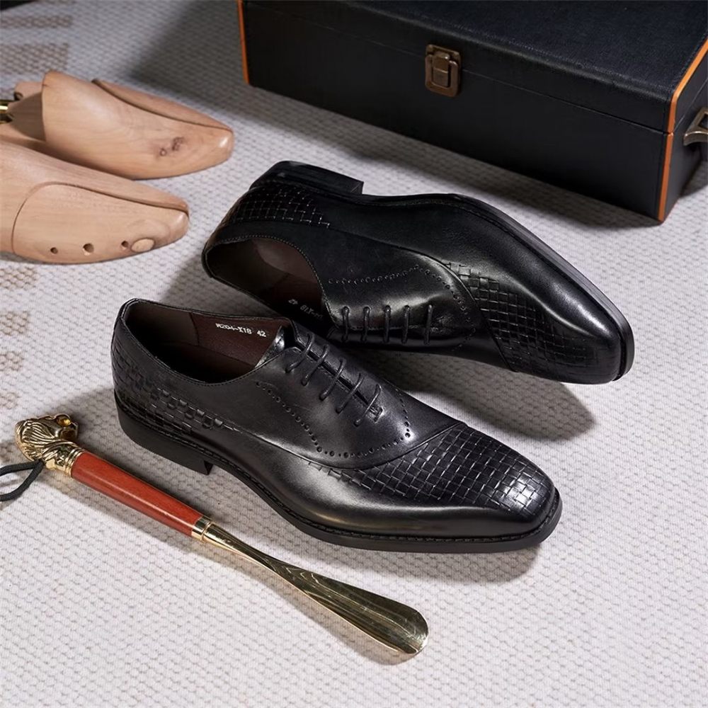 Chaussures Habillées Pour Hommes Sélection Robes Cuir Élégantes Et Chics - Noir