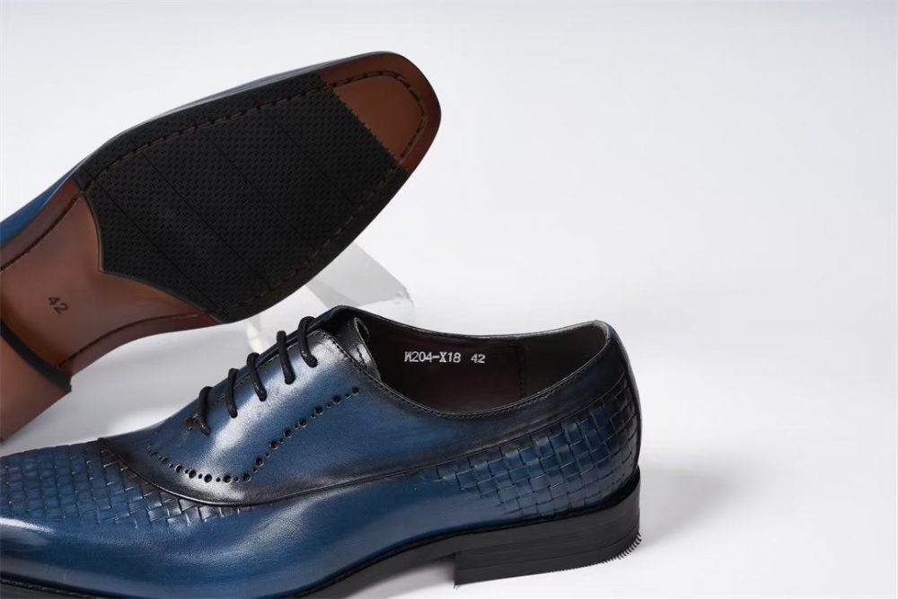 Chaussures Habillées Pour Hommes Sélection Robes Cuir Élégantes Et Chics - Bleu