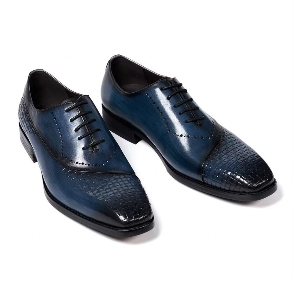 Chaussures Habillées Pour Hommes Sélection Robes Cuir Élégantes Et Chics - Bleu