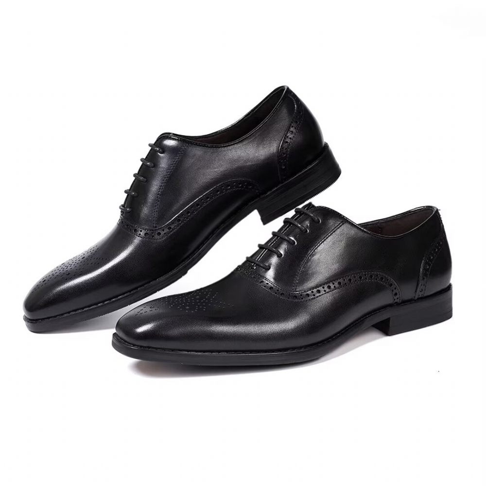 Chaussures Habillées Pour Hommes Sélection Robes Cuir Style Urbain - Noir