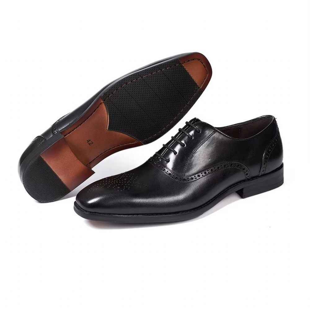 Chaussures Habillées Pour Hommes Sélection Robes Cuir Style Urbain - Noir