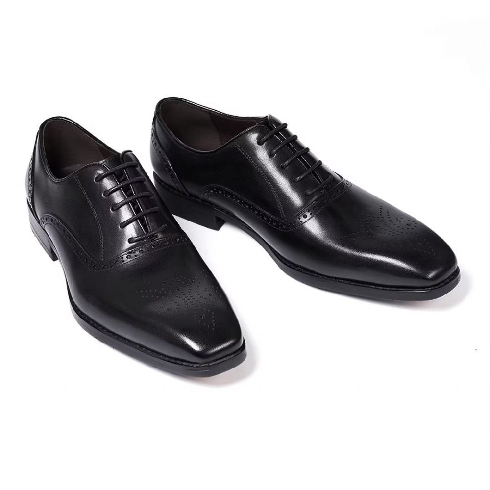 Chaussures Habillées Pour Hommes Sélection Robes Cuir Style Urbain - Noir