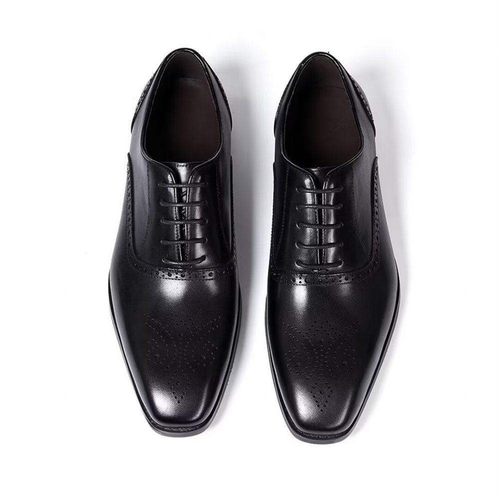 Chaussures Habillées Pour Hommes Sélection Robes Cuir Style Urbain - Noir