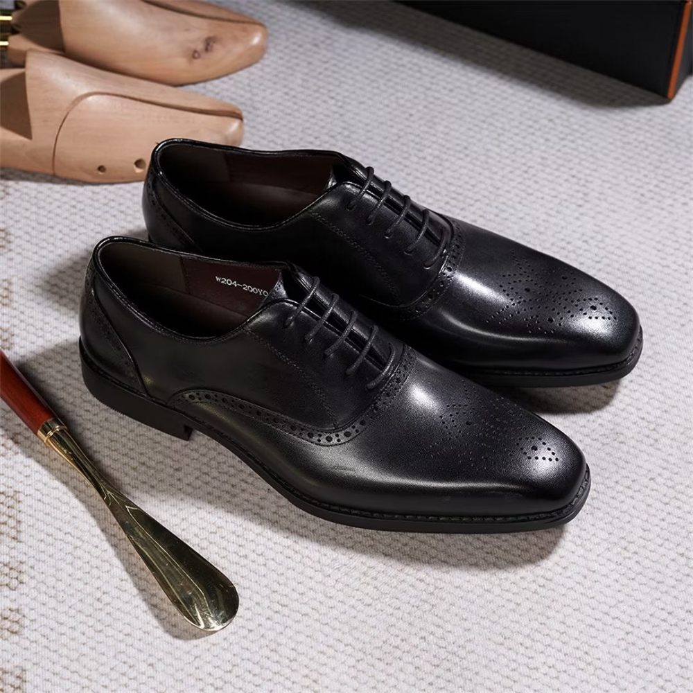 Chaussures Habillées Pour Hommes Sélection Robes Cuir Style Urbain - Noir