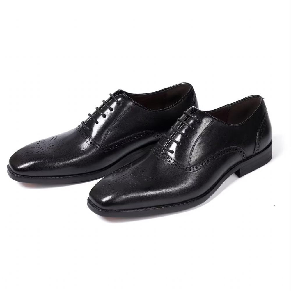 Chaussures Habillées Pour Hommes Sélection Robes Cuir Style Urbain - Noir