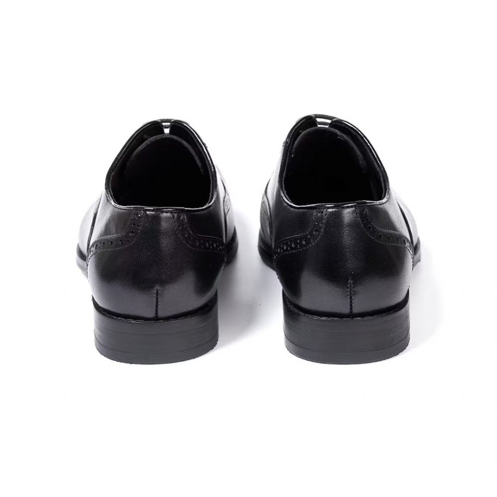 Chaussures Habillées Pour Hommes Sélection Robes Cuir Style Urbain - Noir