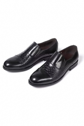 Chaussures Habillées Pour Hommes Sophisticate's Slip-on Leather Elegance