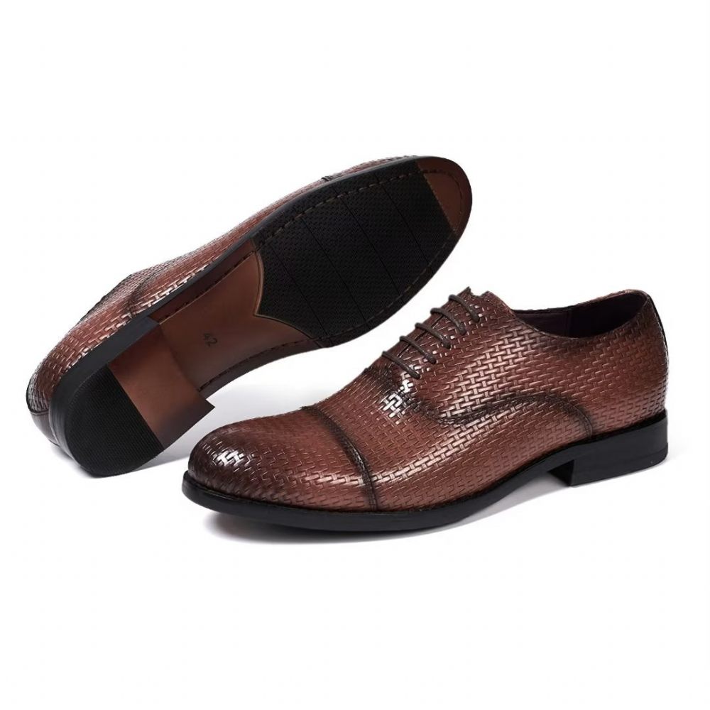 Chaussures Habillées Pour Hommes Sophistiquées - Marron