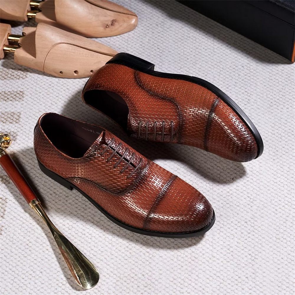 Chaussures Habillées Pour Hommes Sophistiquées - Marron