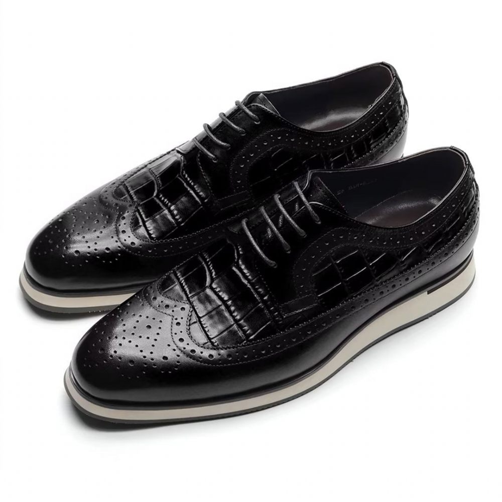 Chaussures Habillées À Lacets City Elegance Pour Hommes - Noir