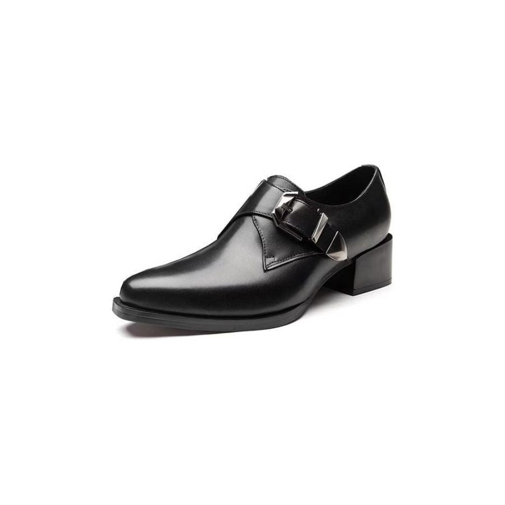 Chaussures Habillées Luxe À Bout Pointu Pour Hommes - Noir