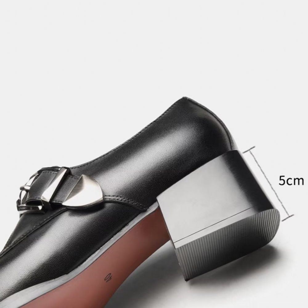 Chaussures Habillées Luxe À Bout Pointu Pour Hommes - Noir