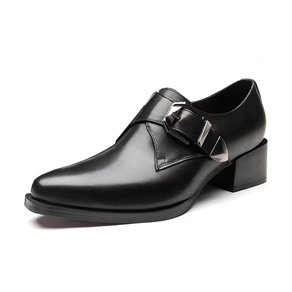 Chaussures Habillées Luxe À Bout Pointu Pour Hommes - Noir