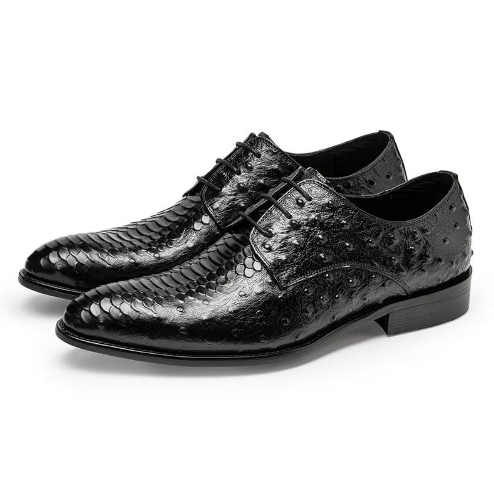 Chaussures Habillées Luxe Croctex Derbies Pour Hommes - Noir