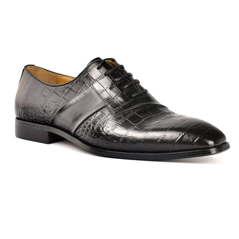 Chaussures Habillées Luxe À Lacets Pour Hommes - Noir