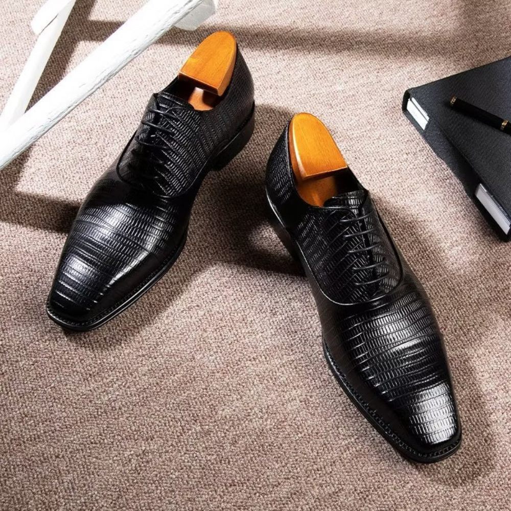 Chaussures Habillées Opulent Exotica Oxford Pour Hommes - Noir