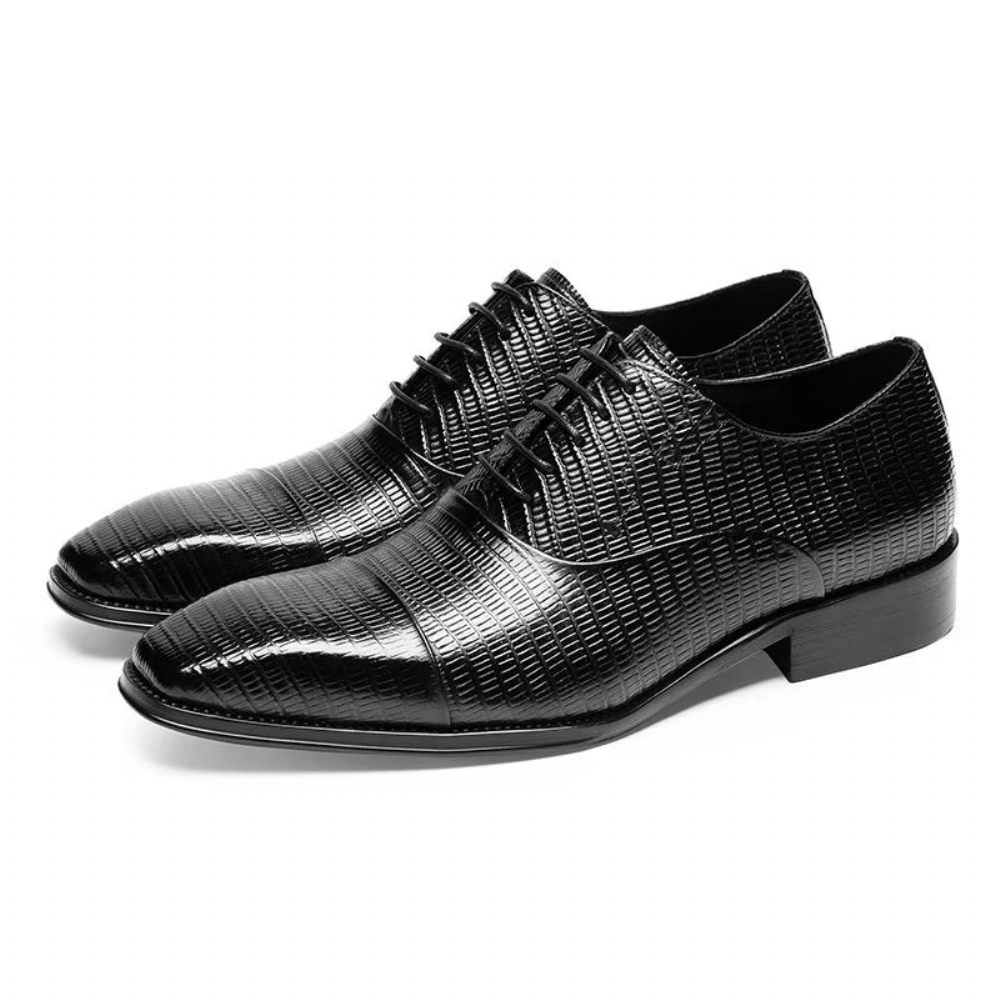 Chaussures Habillées Opulent Exotica Oxford Pour Hommes - Noir