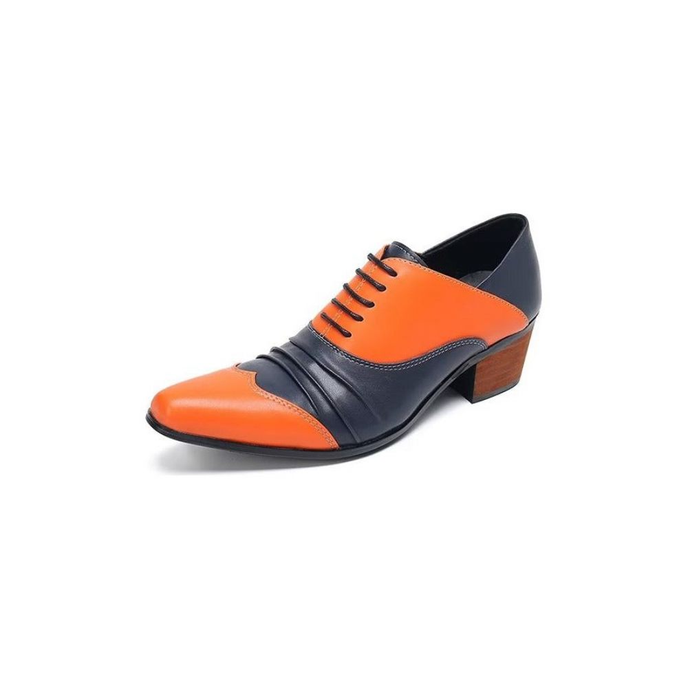 Chaussures Habillées Oxford À Enfiler Pour Hommes - Orange