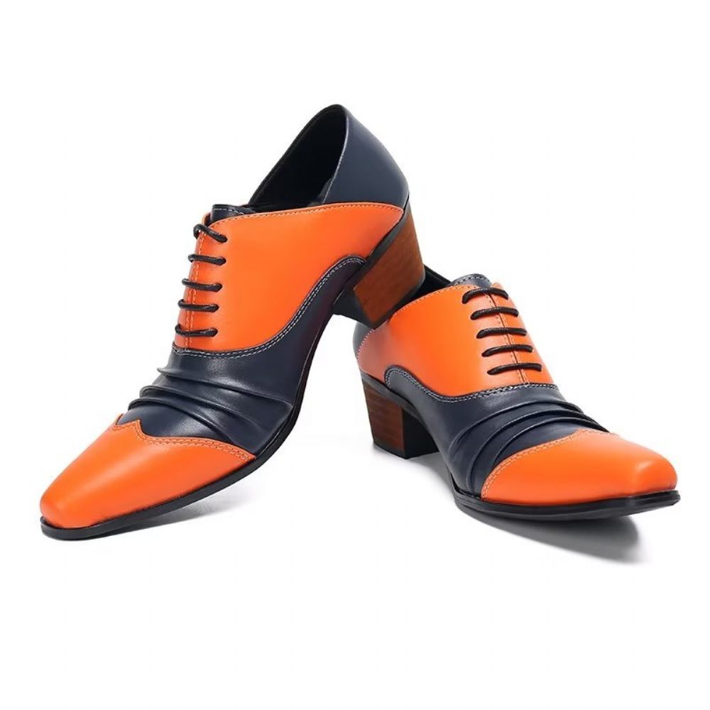 Chaussures Habillées Oxford À Enfiler Pour Hommes - Orange