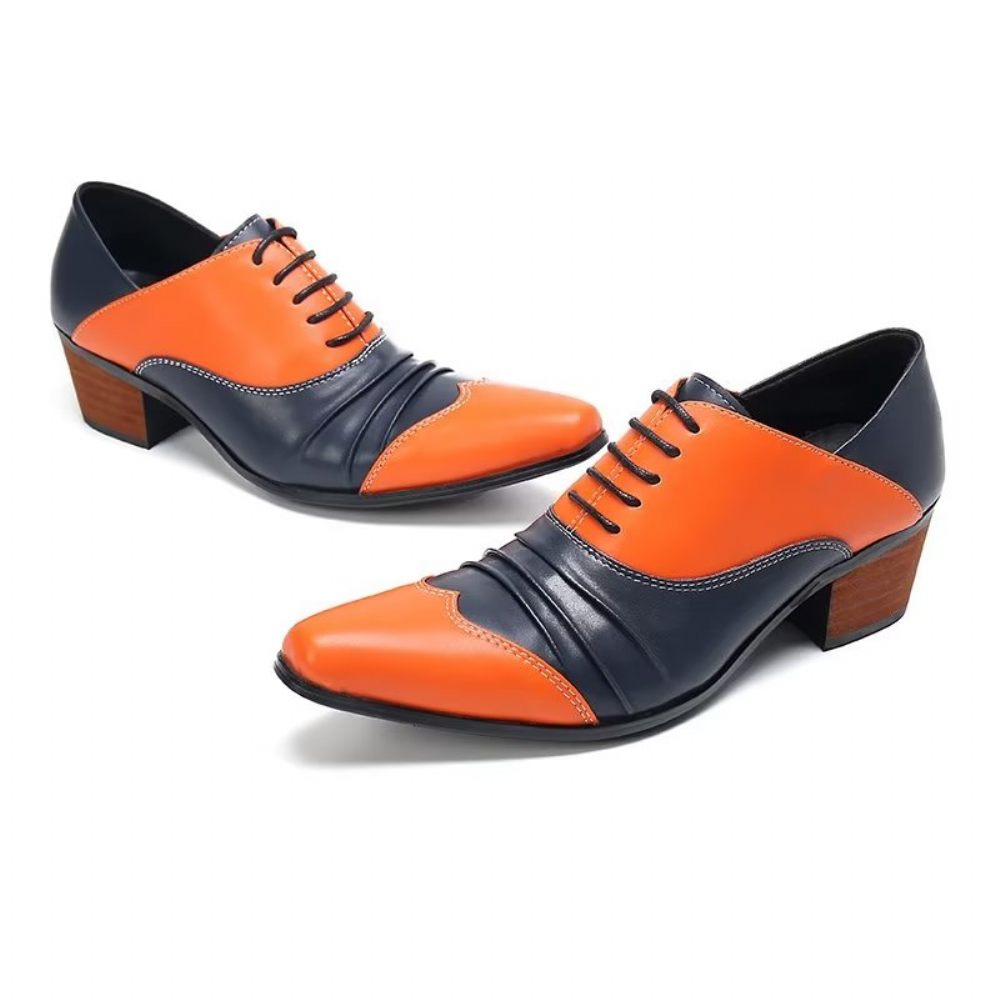 Chaussures Habillées Oxford À Enfiler Pour Hommes - Orange