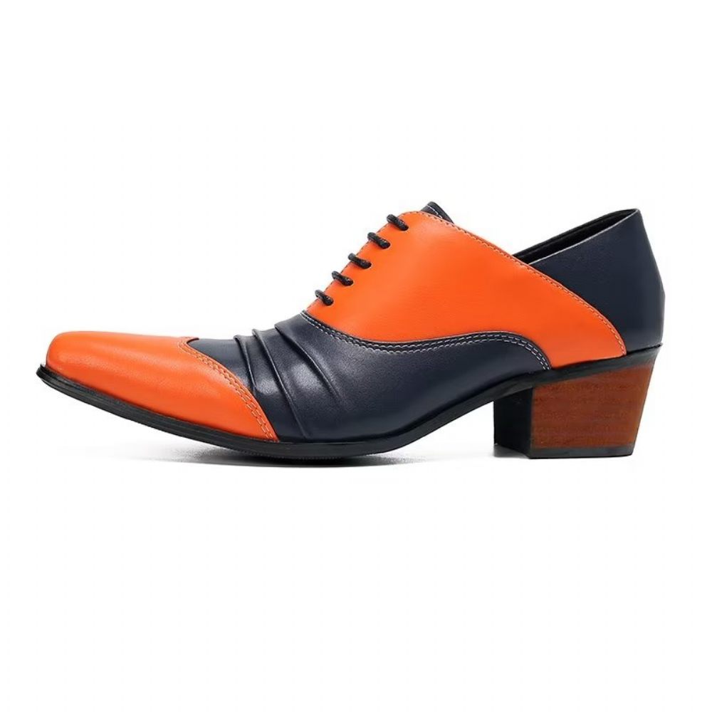 Chaussures Habillées Oxford À Enfiler Pour Hommes - Orange