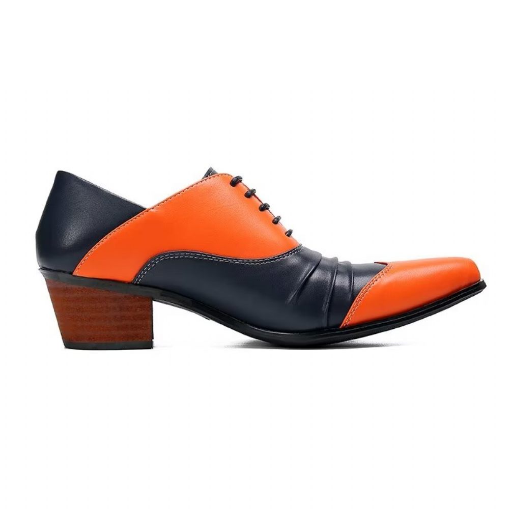 Chaussures Habillées Oxford À Enfiler Pour Hommes - Orange