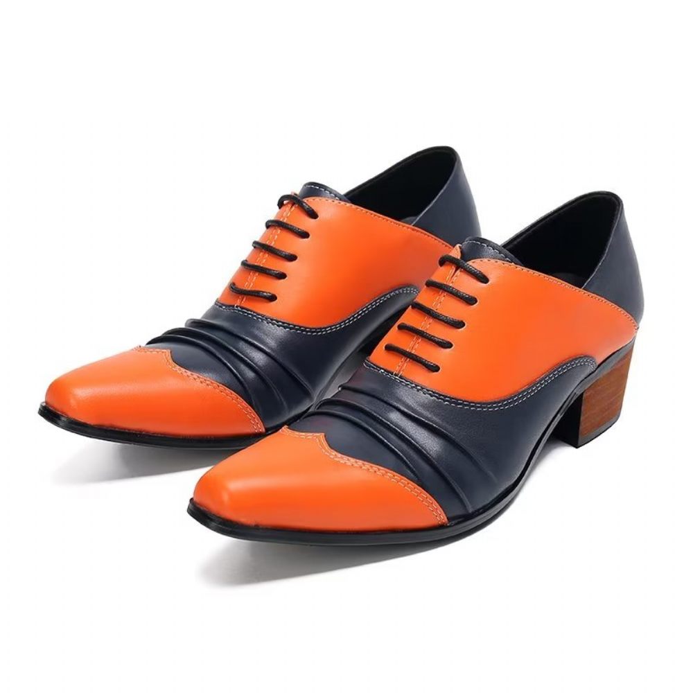 Chaussures Habillées Oxford À Enfiler Pour Hommes - Orange