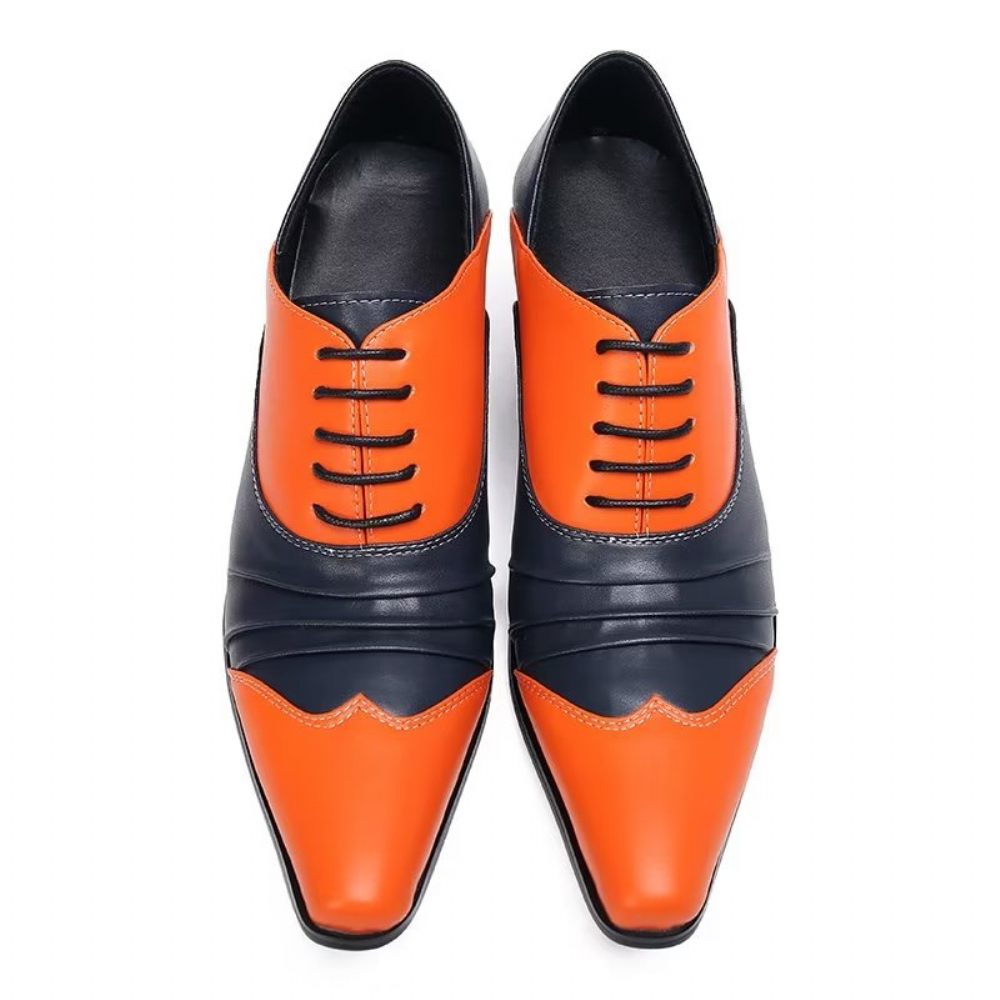 Chaussures Habillées Oxford À Enfiler Pour Hommes - Orange