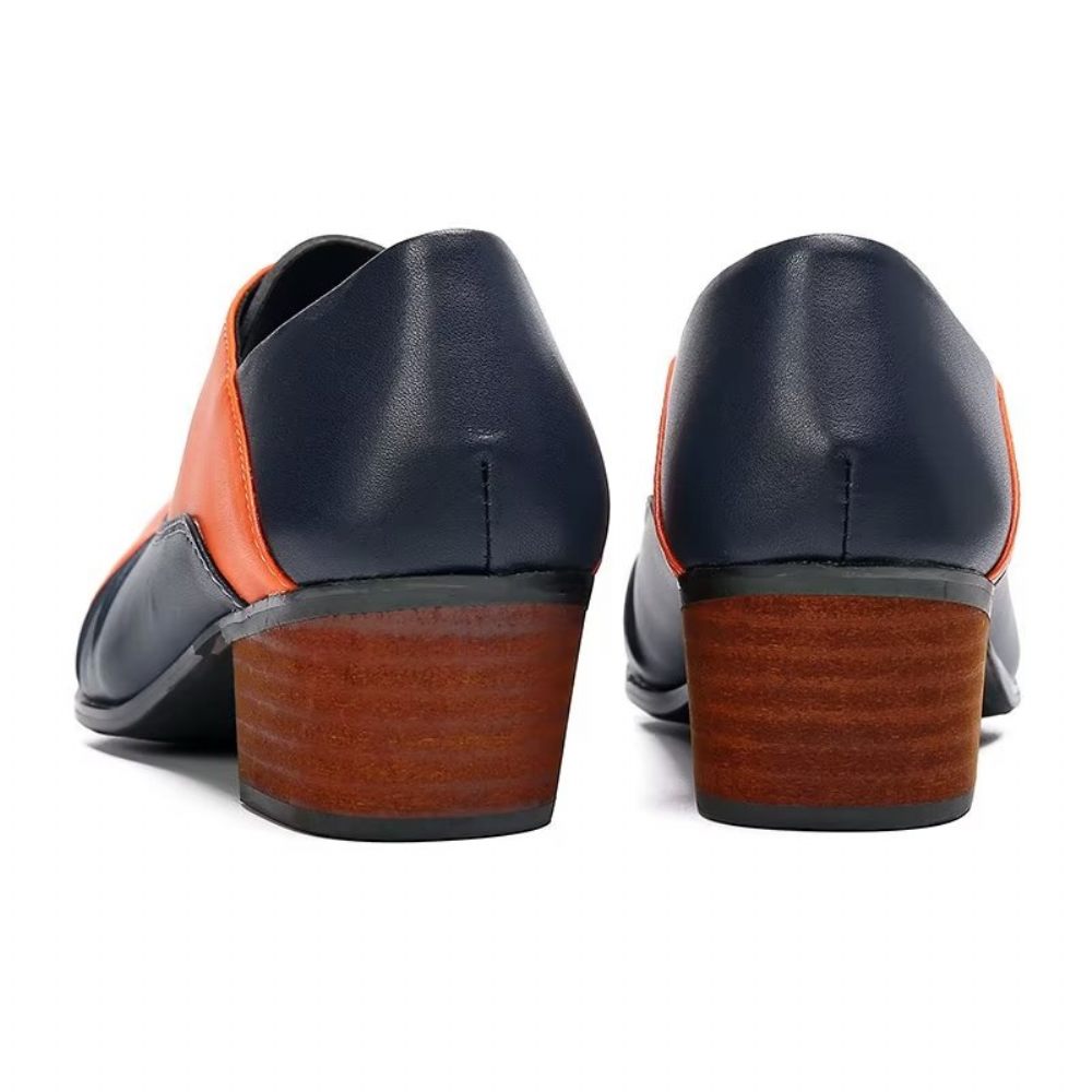 Chaussures Habillées Oxford À Enfiler Pour Hommes - Orange