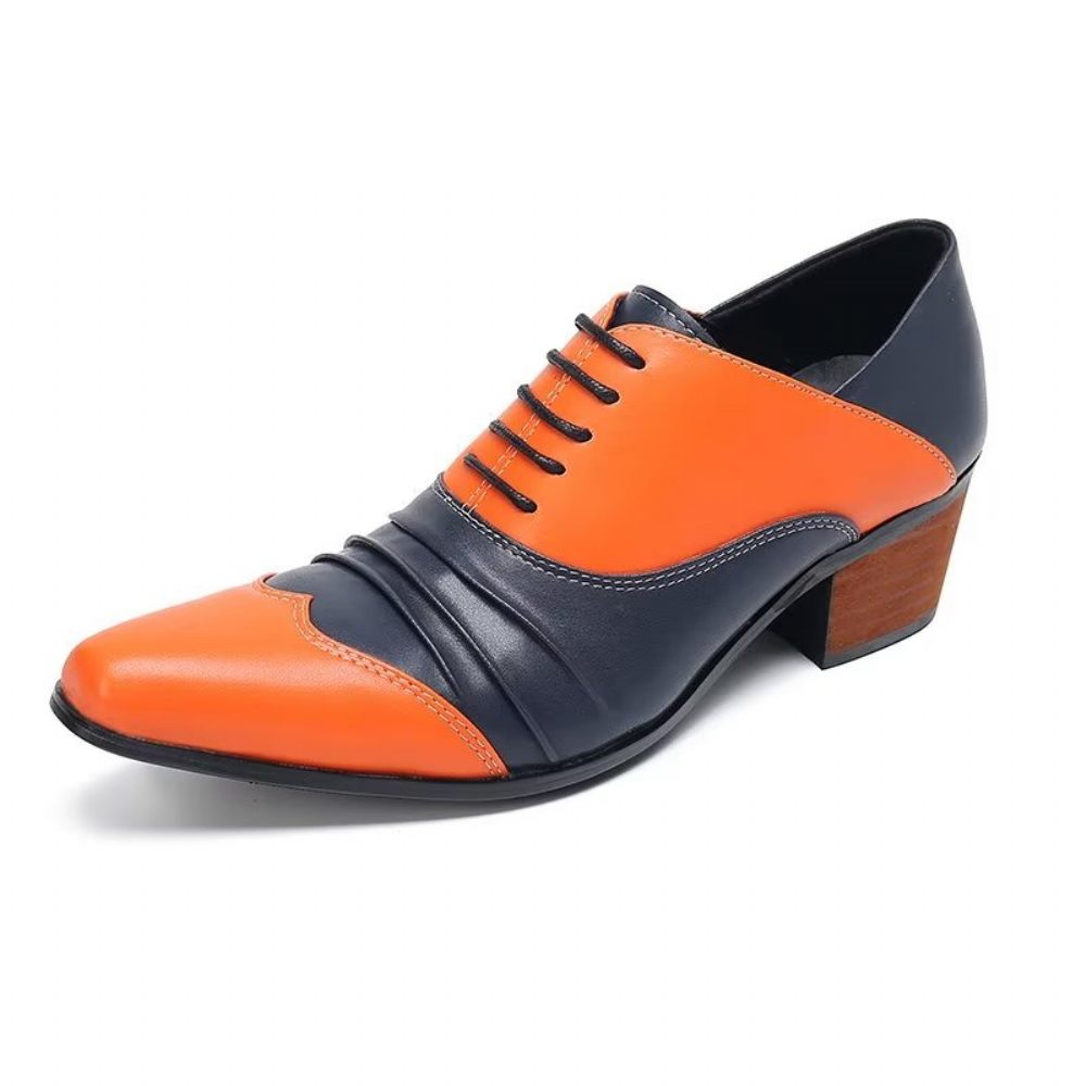 Chaussures Habillées Oxford À Enfiler Pour Hommes - Orange