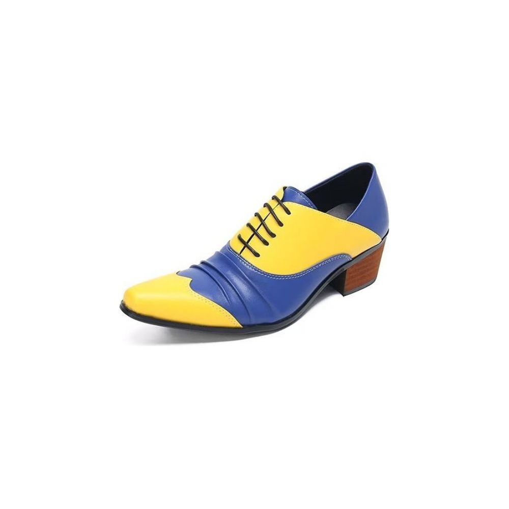 Chaussures Habillées Oxford À Enfiler Pour Hommes - Jaune