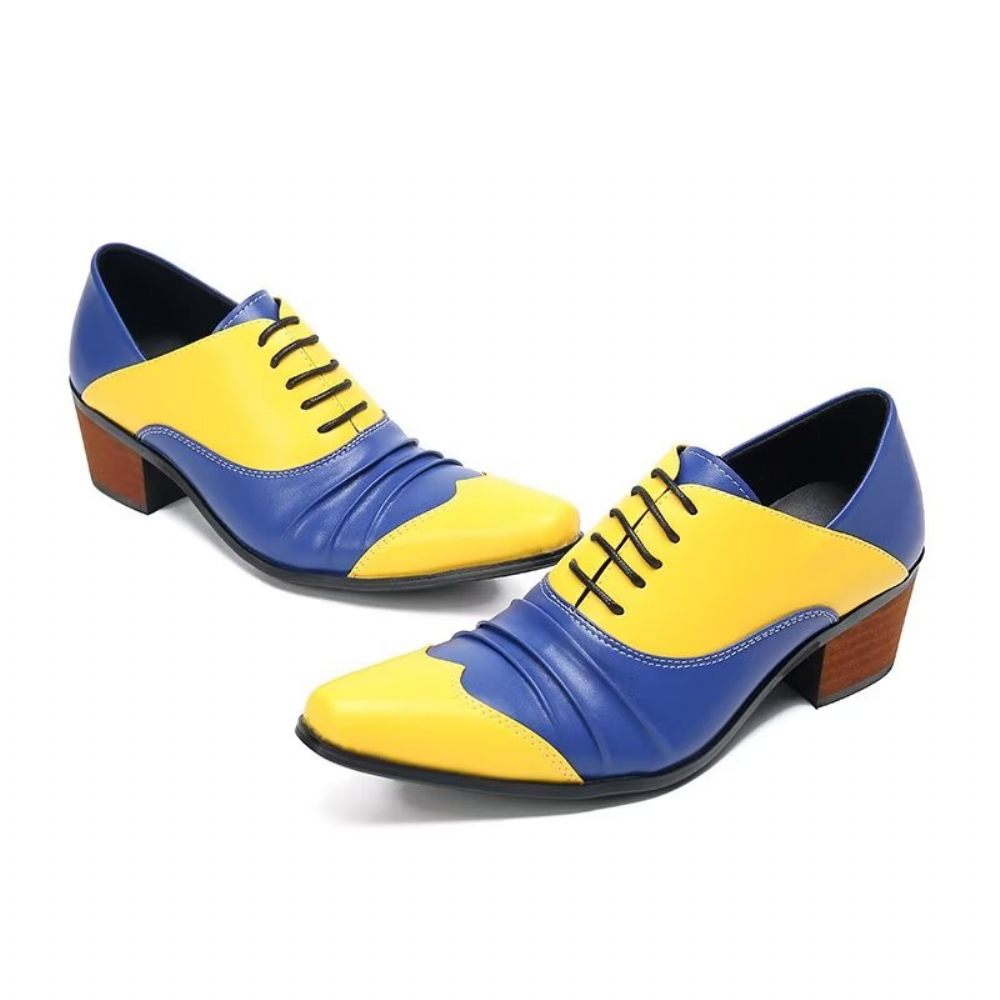 Chaussures Habillées Oxford À Enfiler Pour Hommes - Jaune