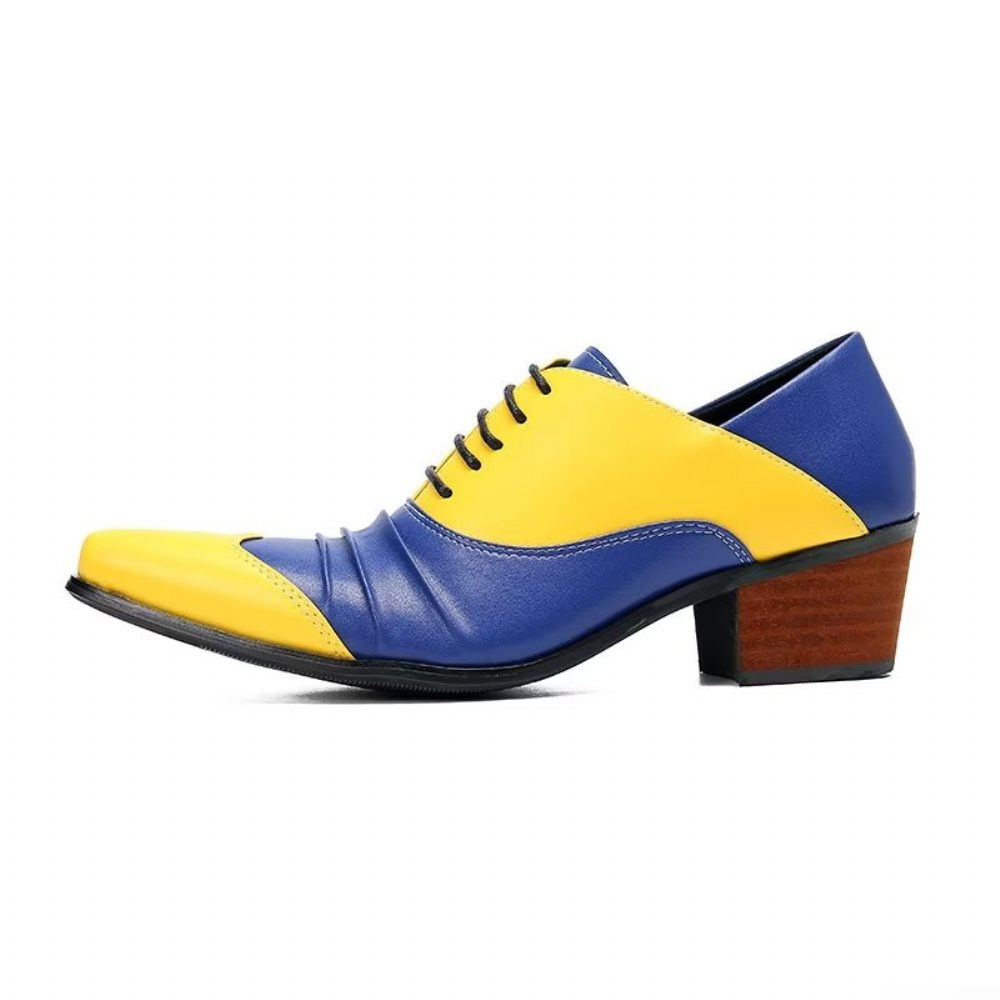 Chaussures Habillées Oxford À Enfiler Pour Hommes - Jaune