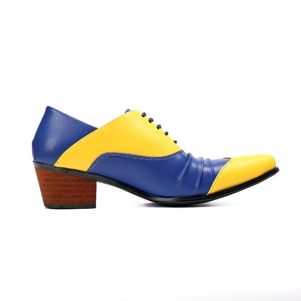 Chaussures Habillées Oxford À Enfiler Pour Hommes - Jaune