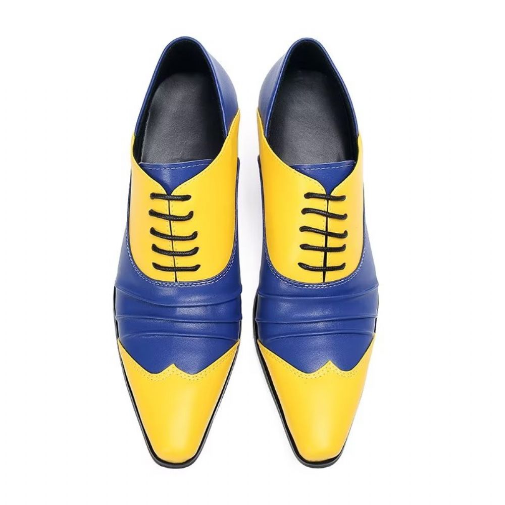 Chaussures Habillées Oxford À Enfiler Pour Hommes - Jaune