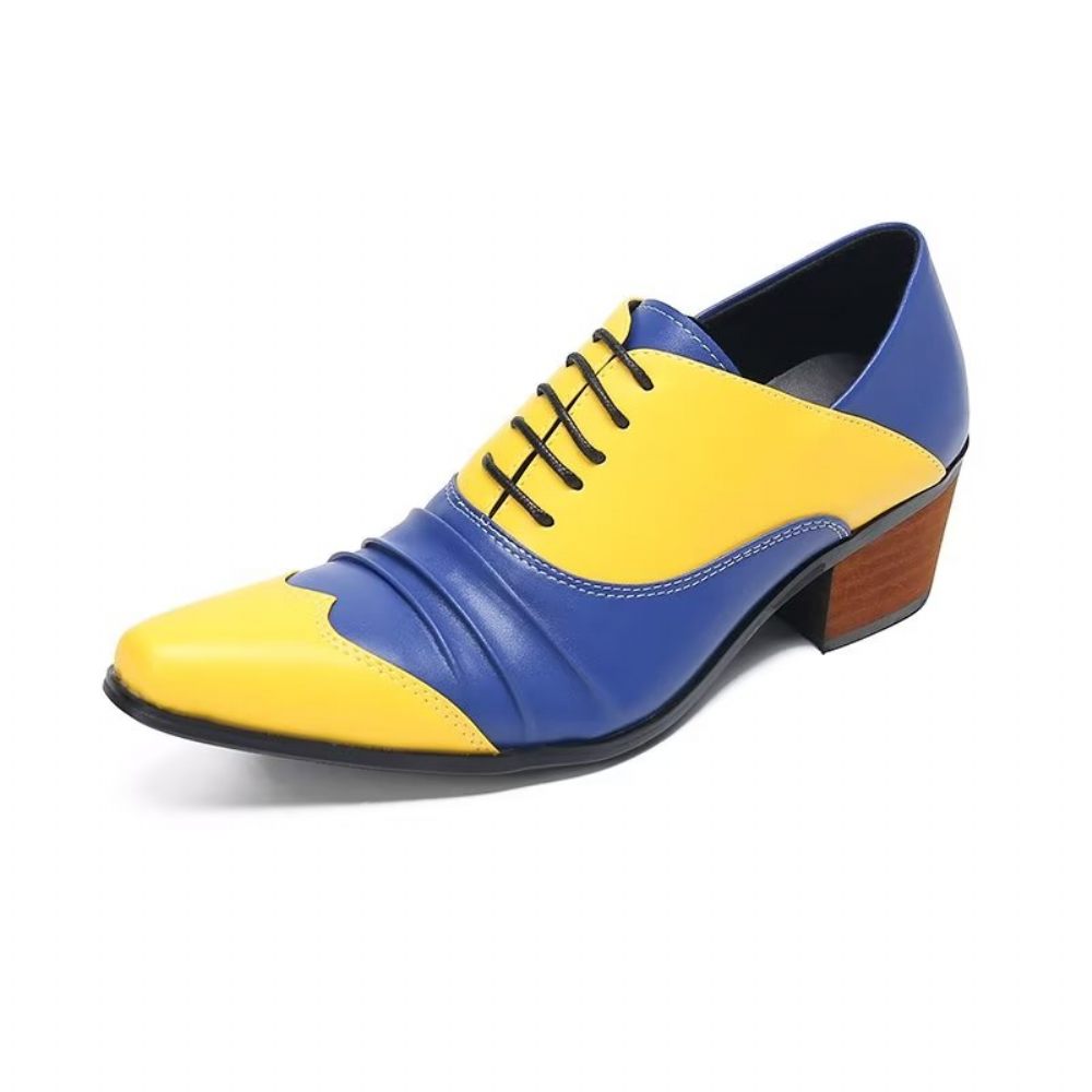 Chaussures Habillées Oxford À Enfiler Pour Hommes - Jaune